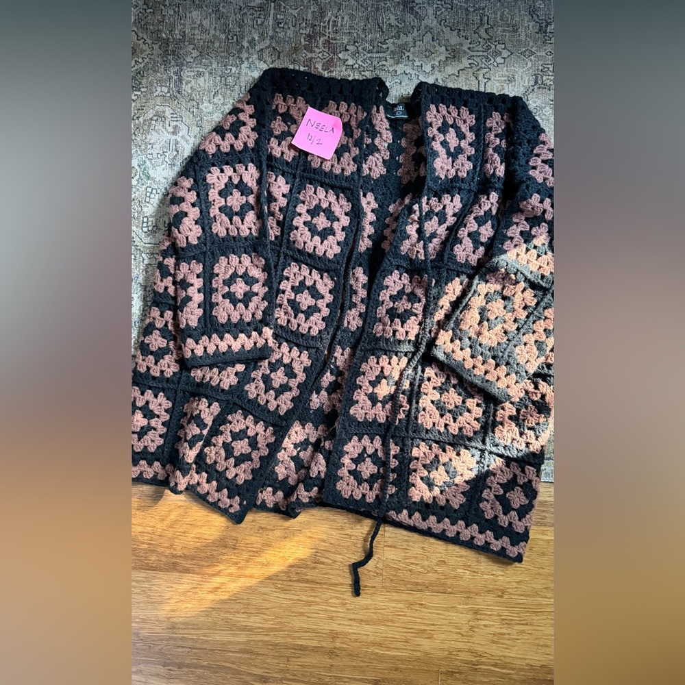Dressed in Lala Granny knitted crochet cardigan (one size)